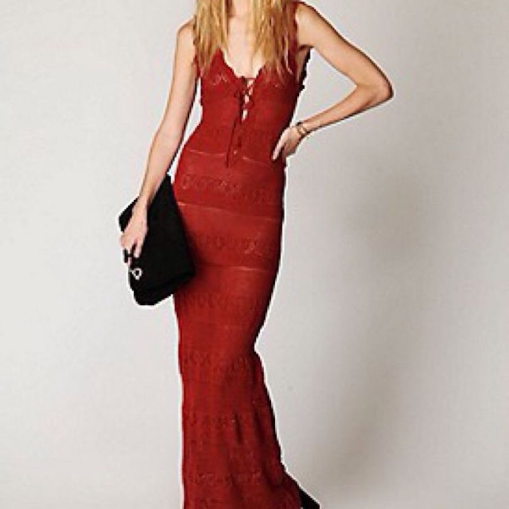 Free People Archival Gialos Crochet Maxi Dress - Picture 2 of 12